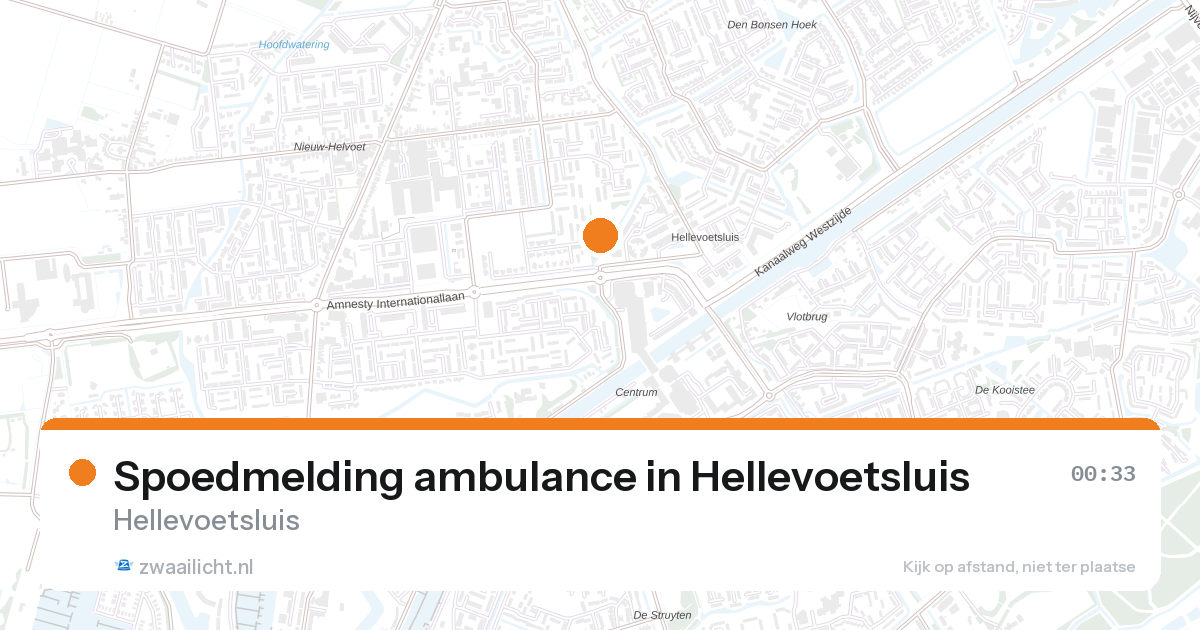 Spoedmelding ambulance in Hellevoetsluis — 31 jan 2026