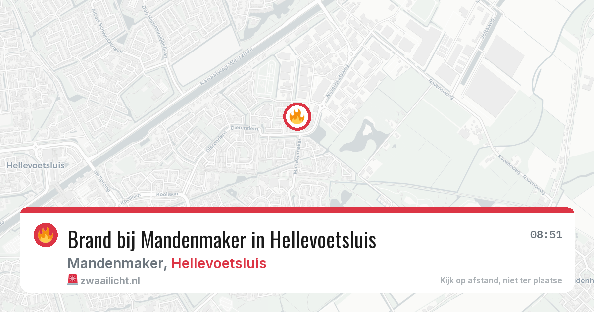 Brand bij Mandenmaker in Hellevoetsluis — 7 aug 2026