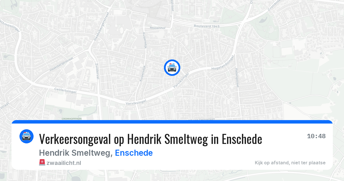Verkeersongeval op Hendrik Smeltweg in Enschede — 30 jun 2026