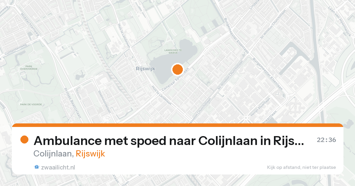 Ambulance met spoed naar Colijnlaan in Rijswijk — 21 aug 2026
