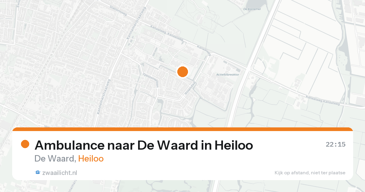 Ambulance naar De Waard in Heiloo — 30 jan 2026