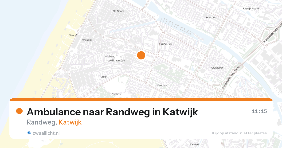 Ambulance naar Randweg in Katwijk — 21 apr 2026