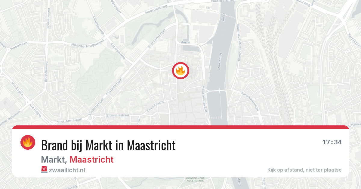 Brand bij Markt in Maastricht — 2 jul 2026
