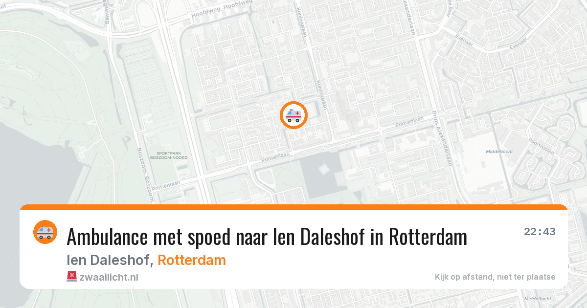Ambulance met spoed naar Ien Daleshof in Rotterdam — 3 apr 2026