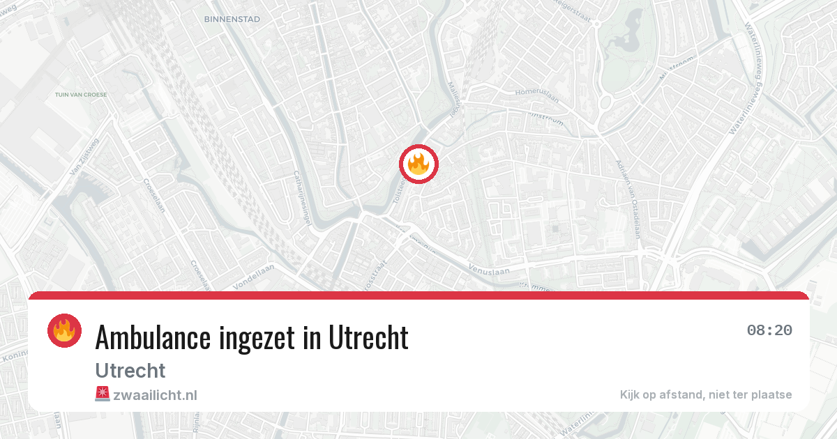 Ambulance ingezet in Utrecht — 31 mei 2026