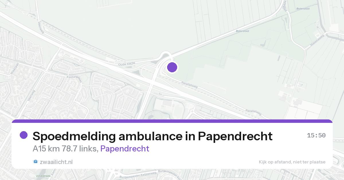 Spoedmelding ambulance in Papendrecht — 17 aug 2026