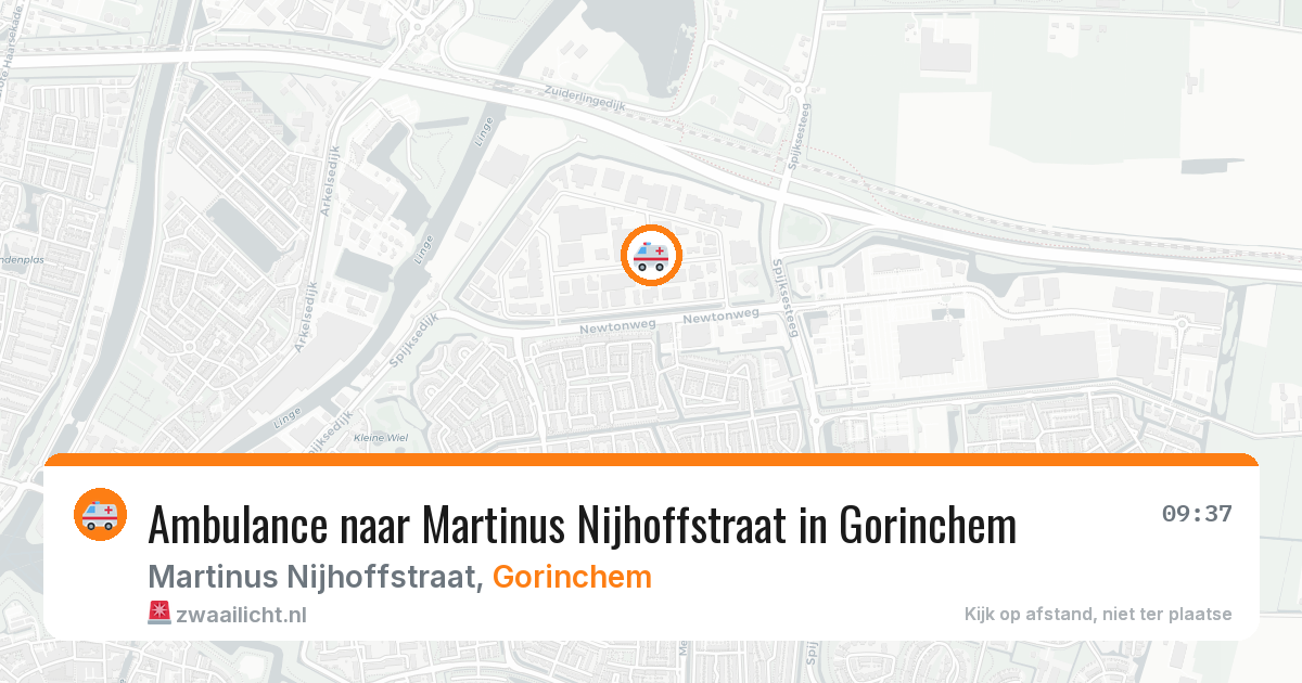 Ambulance naar Martinus Nijhoffstraat in Gorinchem — 2 aug 2026