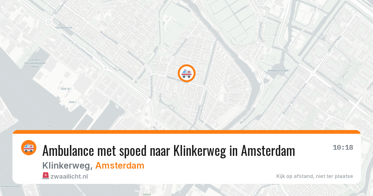 Ambulance met spoed naar Klinkerweg in Amsterdam — 30 mei 2026
