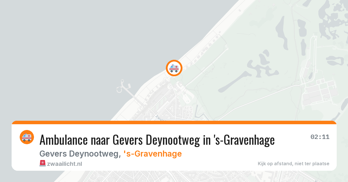 Ambulance naar Gevers Deynootweg in 's-Gravenhage — 3 aug 2026
