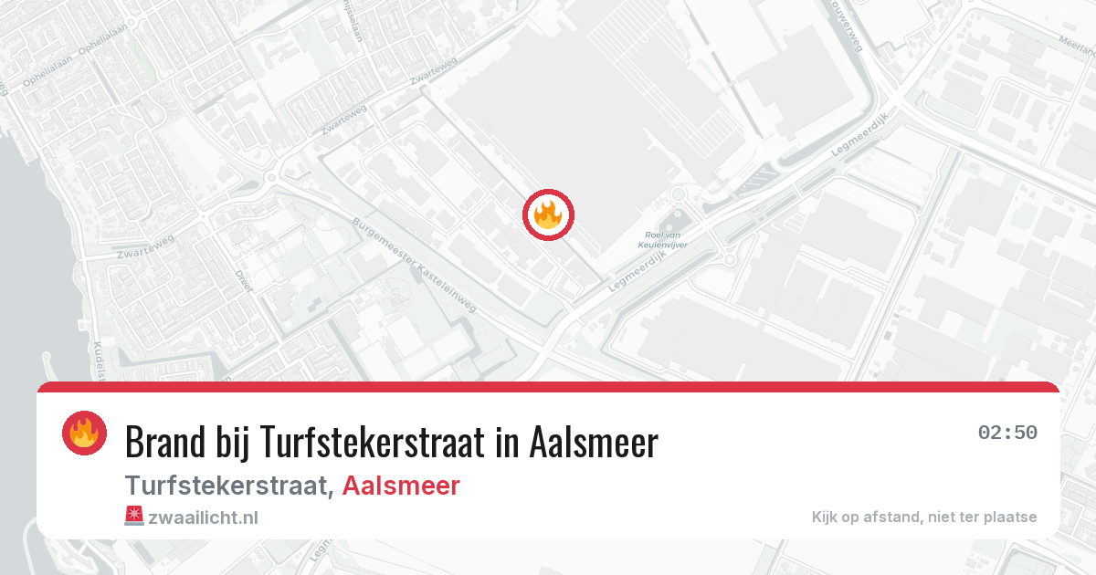 Brand bij Turfstekerstraat in Aalsmeer — 15 apr 2026