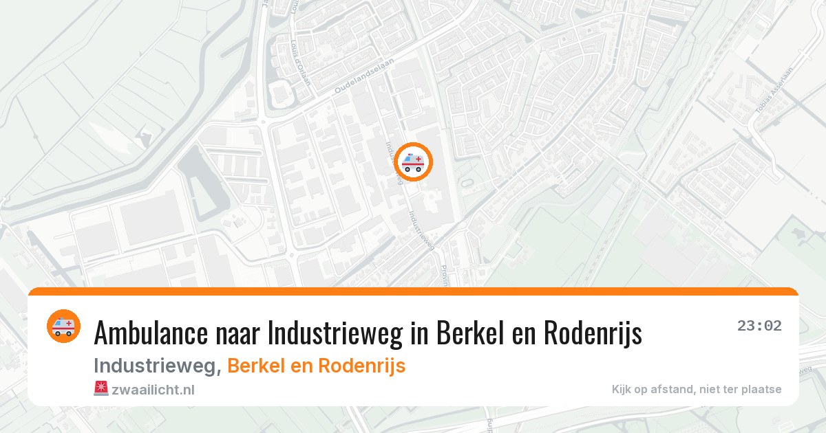 Ambulance naar Industrieweg in Berkel en Rodenrijs — 26 mei 2026