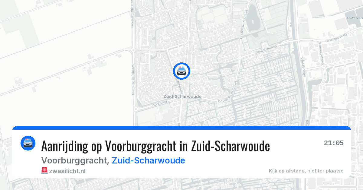 Aanrijding op Voorburggracht in Zuid-Scharwoude — 12 mei 2026