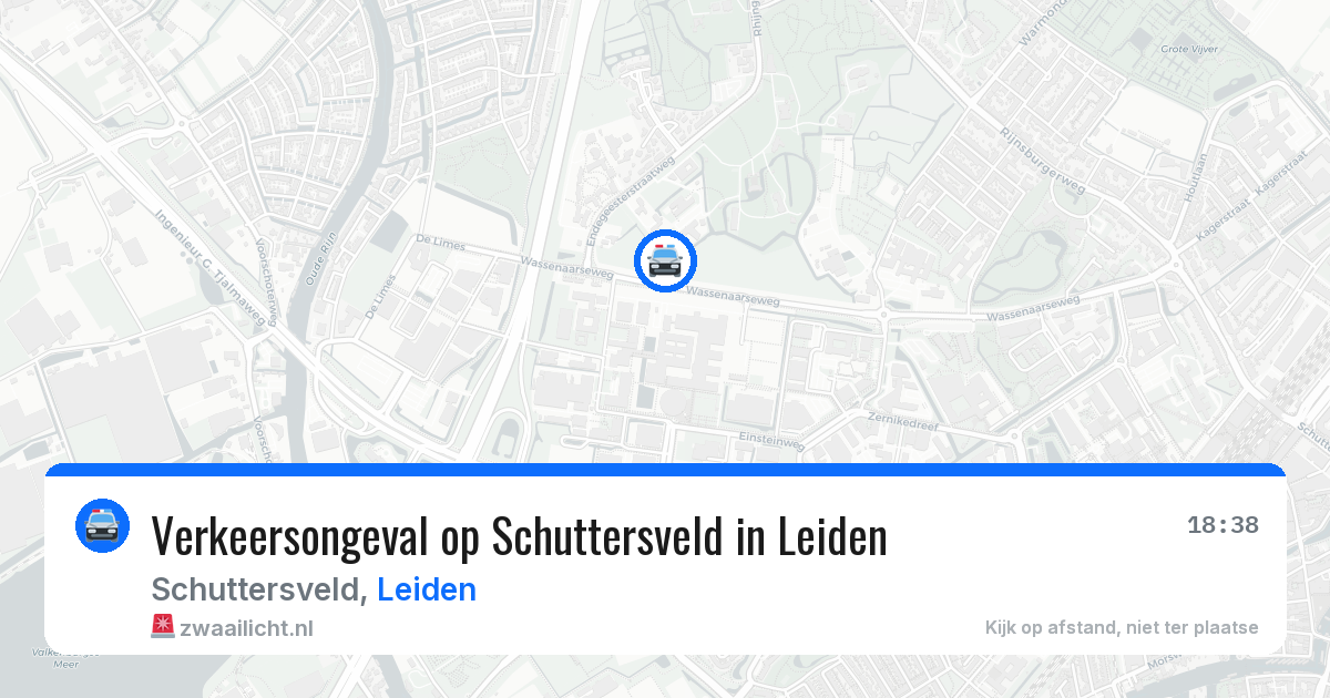 Verkeersongeval op Schuttersveld in Leiden — 1 apr 2026