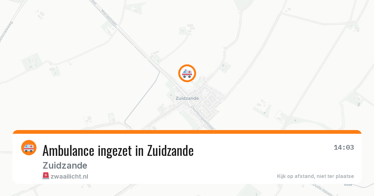 Ambulance ingezet in Zuidzande — 26 mrt 2026