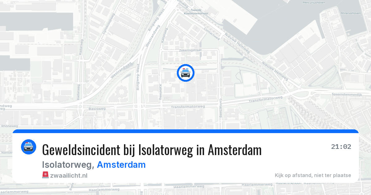 Geweldsincident bij Isolatorweg in Amsterdam — 13 aug 2026