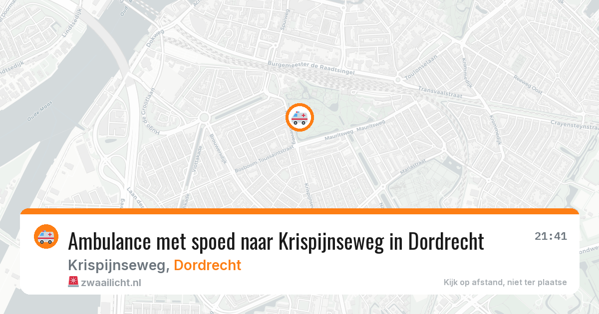 Ambulance met spoed naar Krispijnseweg in Dordrecht — 28 jan 2026