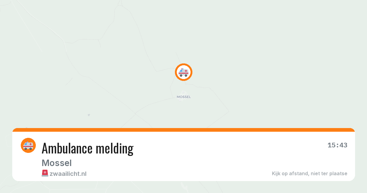 Ambulance melding — 9 jun 2026