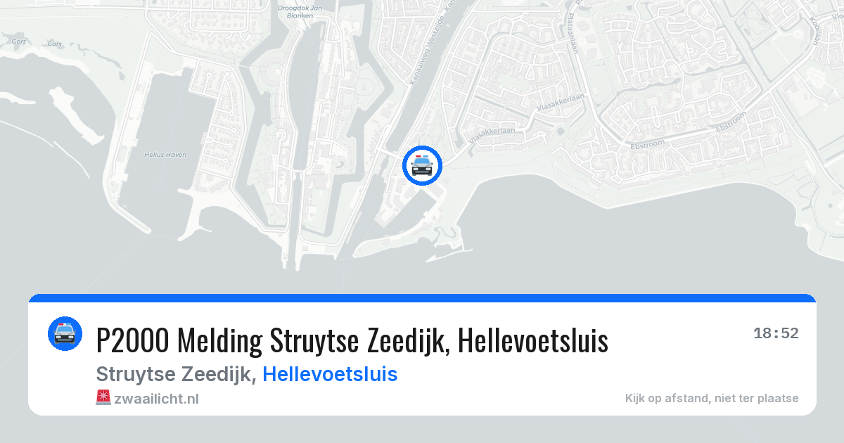 P2000 Melding Struytse Zeedijk, Hellevoetsluis — 16 jul 2026