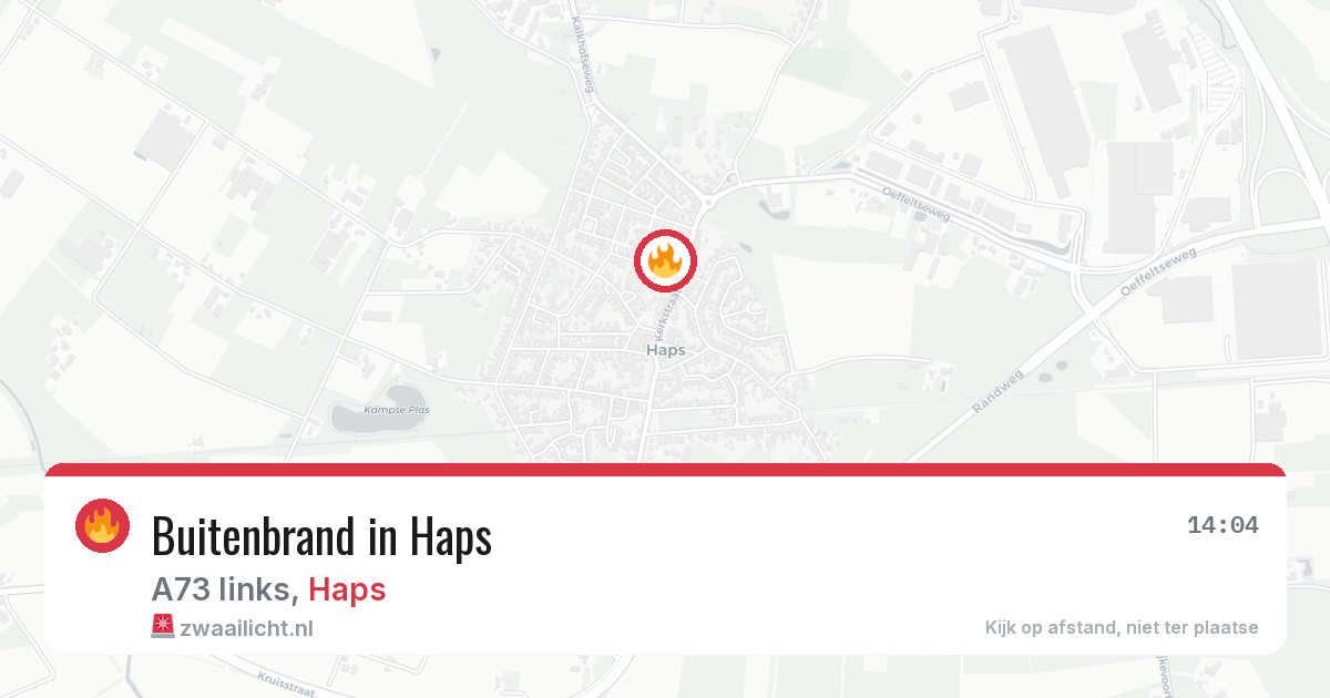 Buitenbrand in Haps — 3 aug 2026