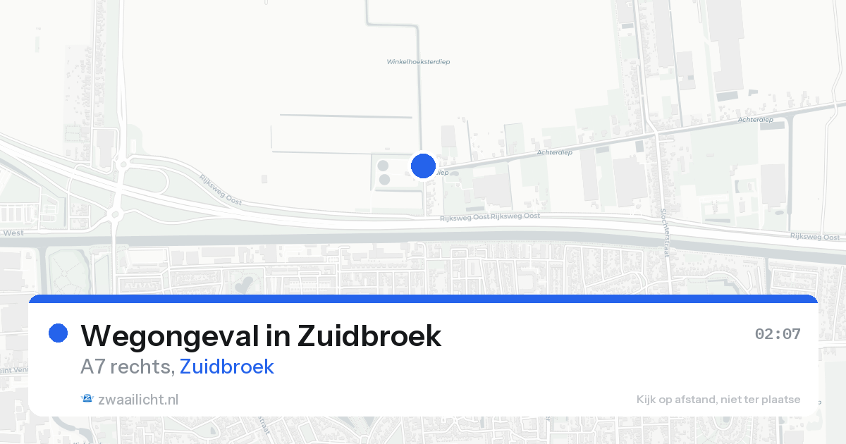 Wegongeval in Zuidbroek — 23 aug 2026