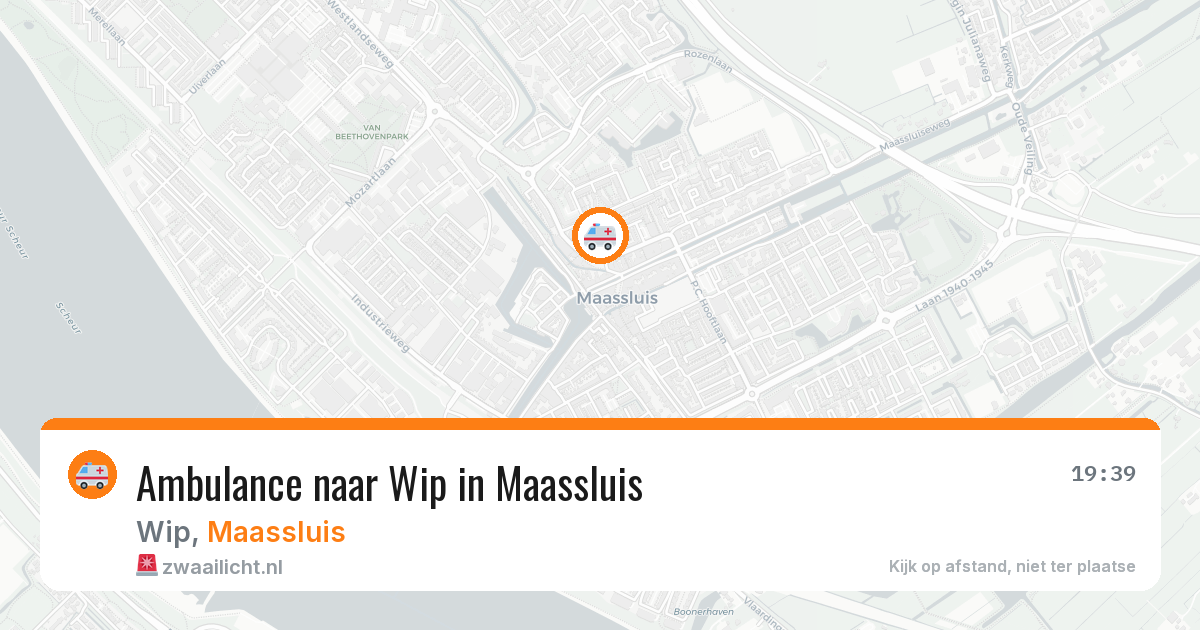 Ambulance naar Wip in Maassluis — 12 jun 2026