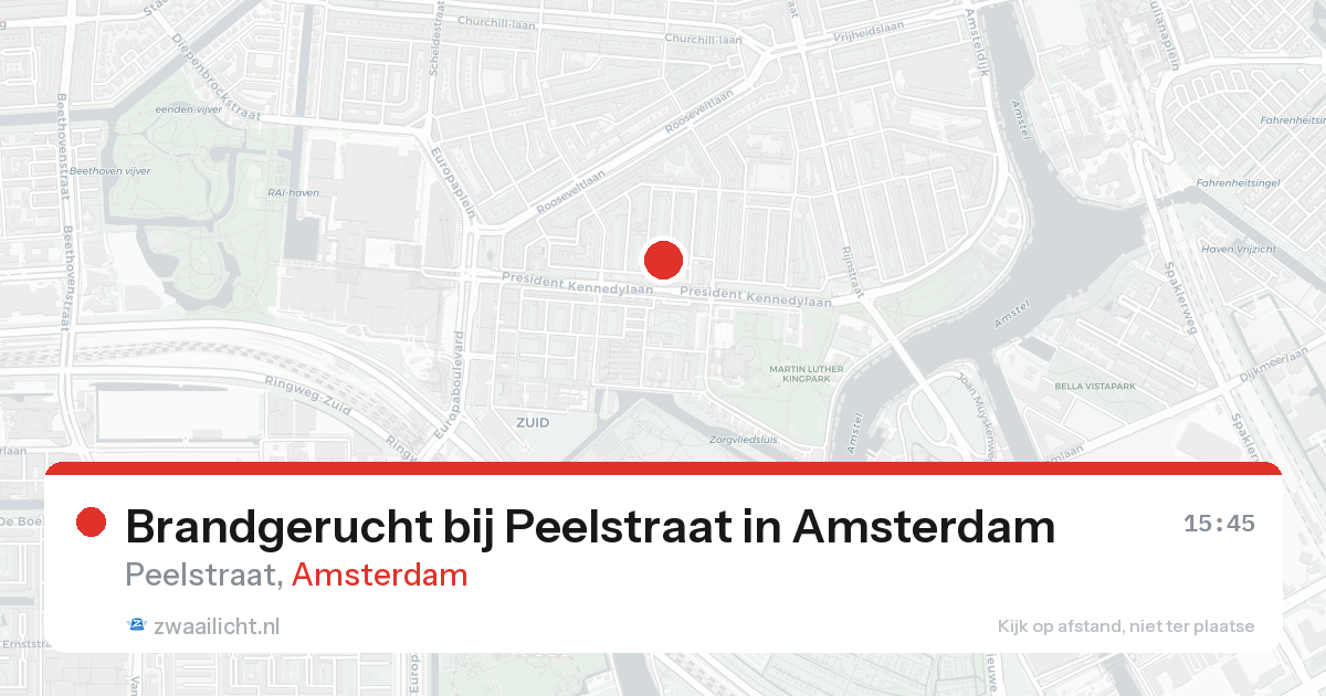 Brandgerucht bij Peelstraat in Amsterdam — 19 jun 2026