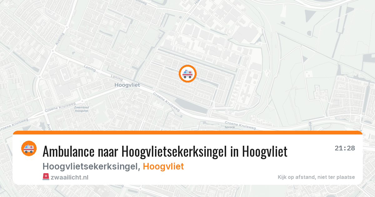 Ambulance naar Hoogvlietsekerksingel in Hoogvliet — 13 jul 2026