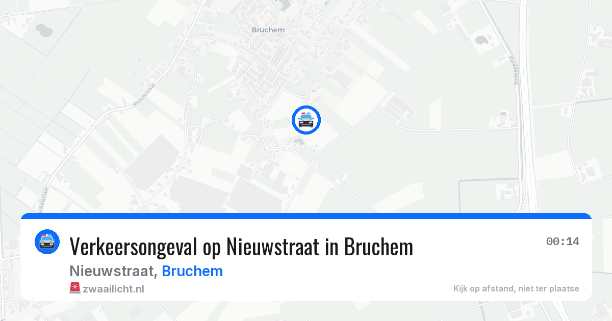 Verkeersongeval op Nieuwstraat in Bruchem — 17 apr 2026