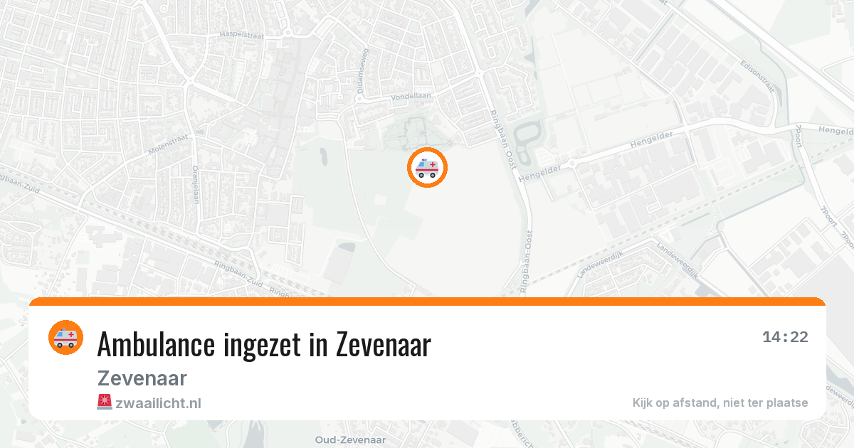 Ambulance ingezet in Zevenaar — 11 aug 2026