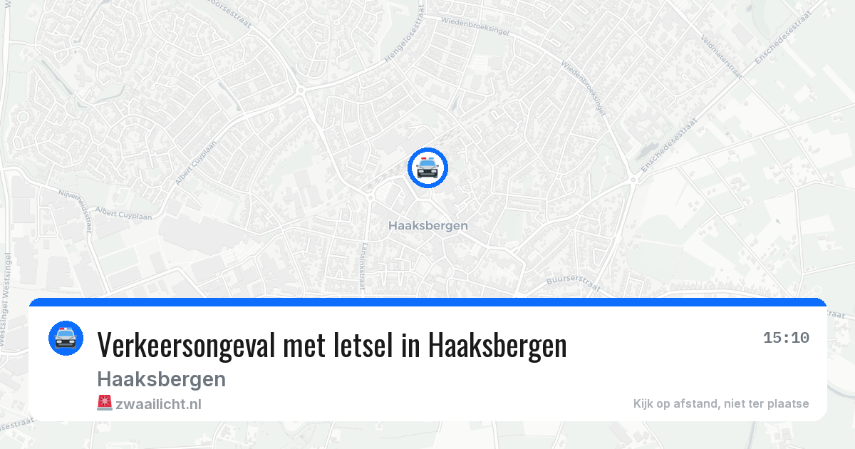 Verkeersongeval met letsel in Haaksbergen — 1 mei 2026