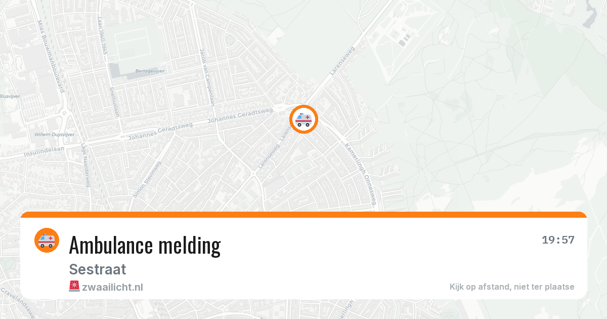 Ambulance melding — 3 mei 2026