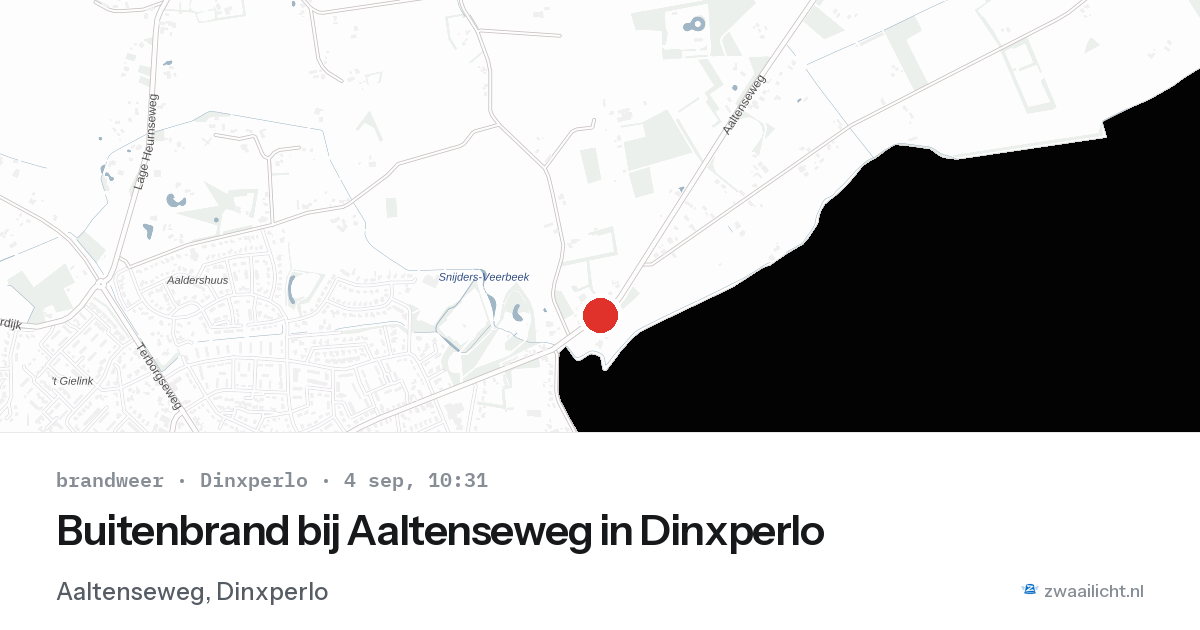Buitenbrand bij Aaltenseweg in Dinxperlo — 4 sep 2026