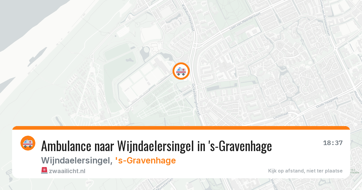 Ambulance naar Wijndaelersingel in 's-Gravenhage — 14 jun 2026