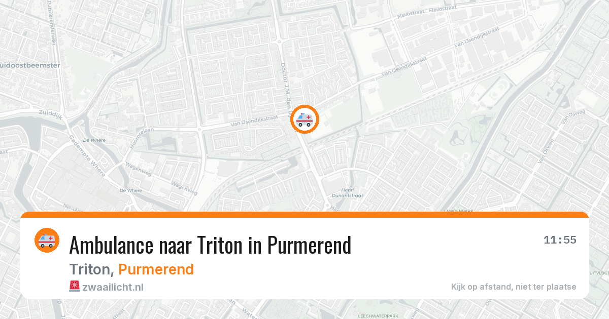 Ambulance naar Triton in Purmerend — 14 mei 2026