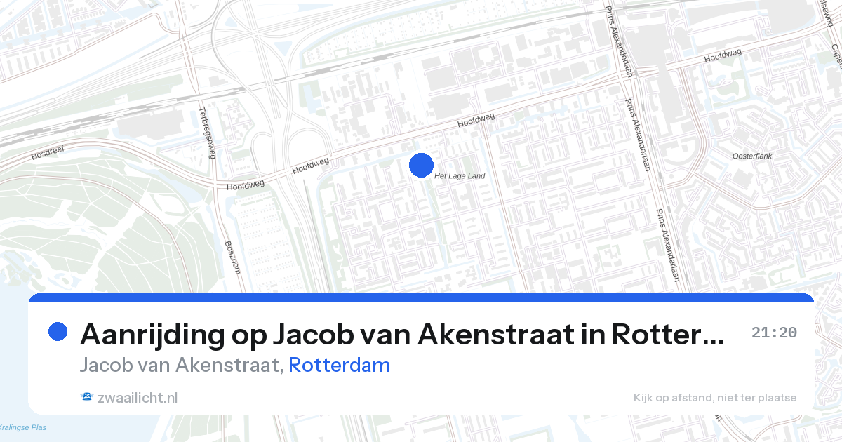 Aanrijding op Jacob van Akenstraat in Rotterdam — 26 aug 2026