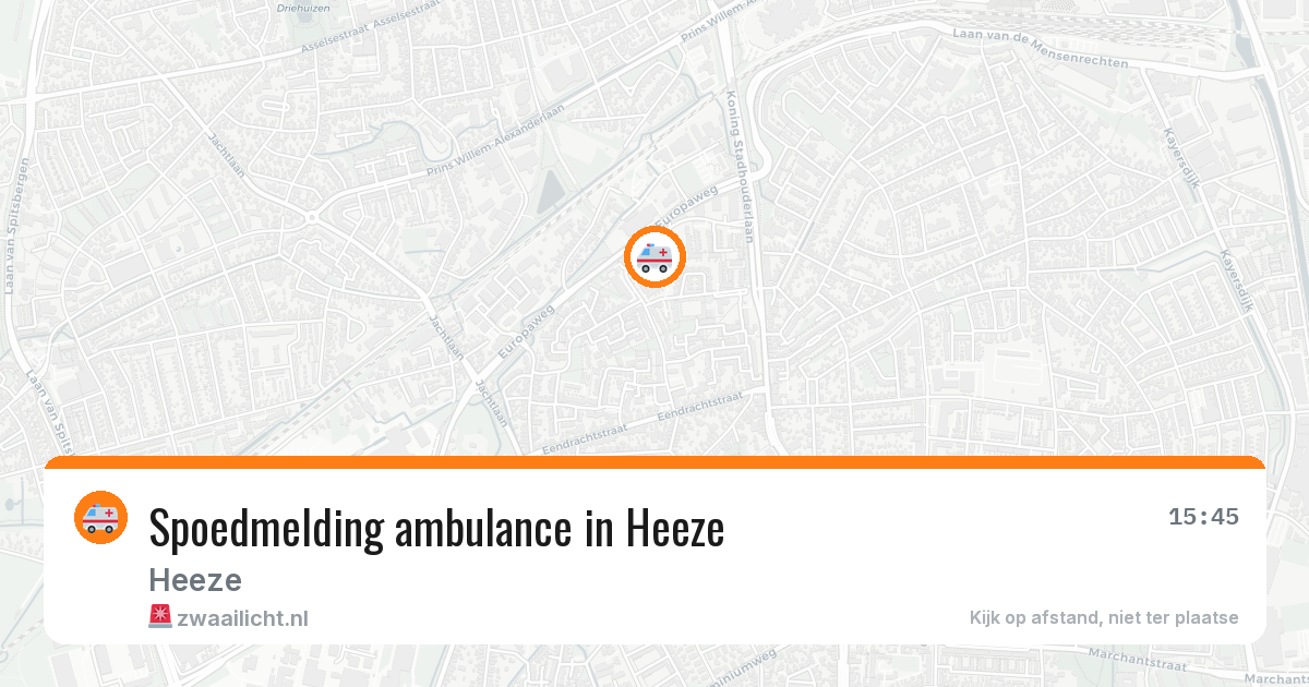 Spoedmelding ambulance in Heeze — 26 jan 2026
