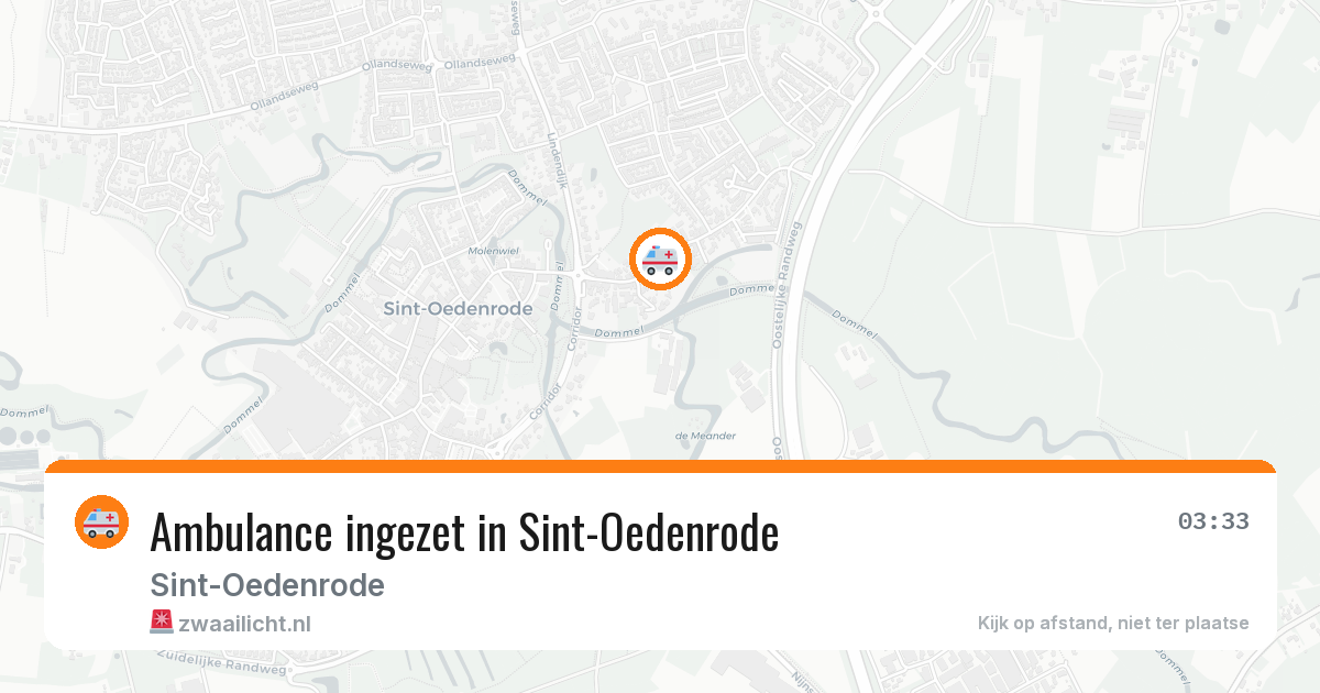 Ambulance ingezet in Sint-Oedenrode — 11 aug 2026