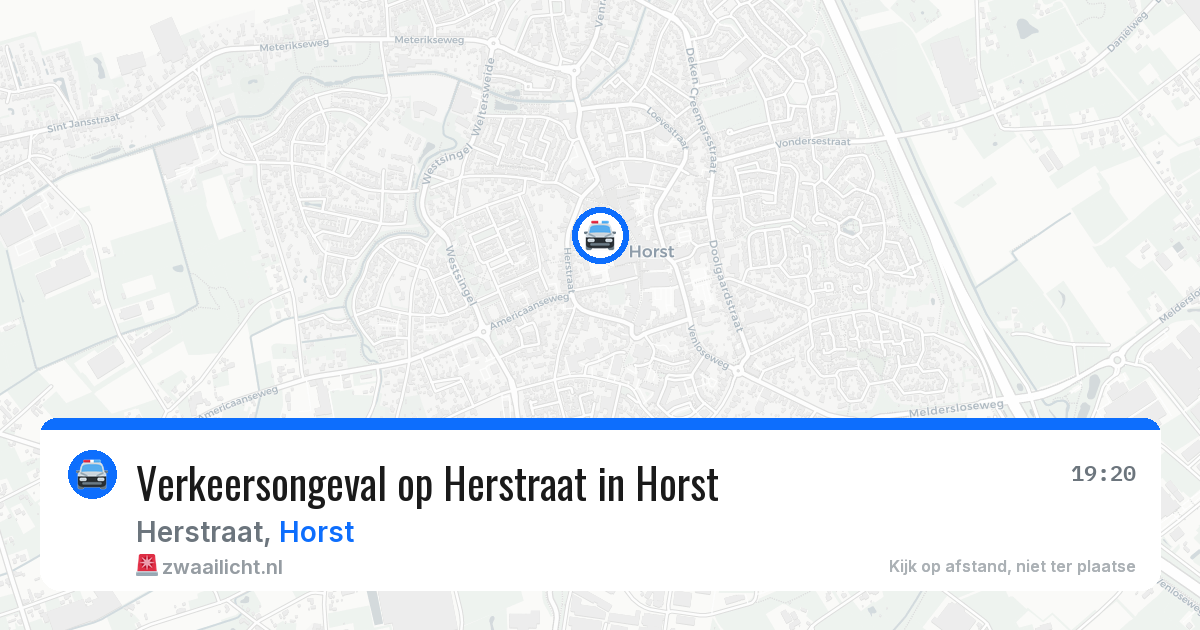 Verkeersongeval op Herstraat in Horst — 27 jan 2026