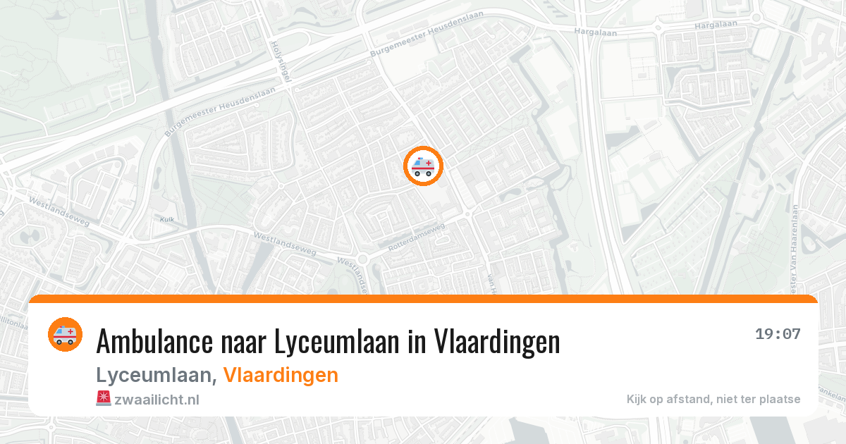 Ambulance naar Lyceumlaan in Vlaardingen — 2 jul 2026