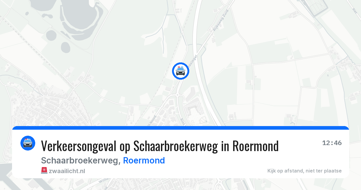 Verkeersongeval op Schaarbroekerweg in Roermond — 9 apr 2026