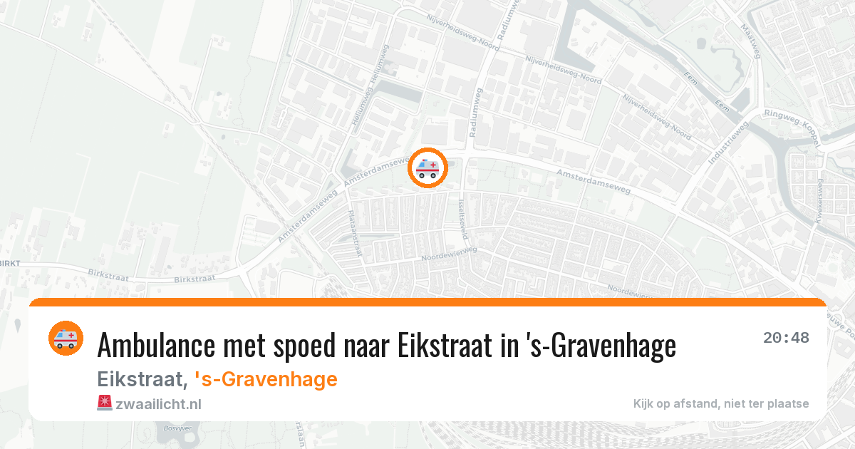 Ambulance met spoed naar Eikstraat in 's-Gravenhage — 1 apr 2026