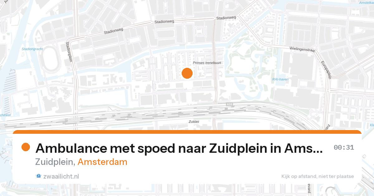 Ambulance met spoed naar Zuidplein in Amsterdam — 6 feb 2026