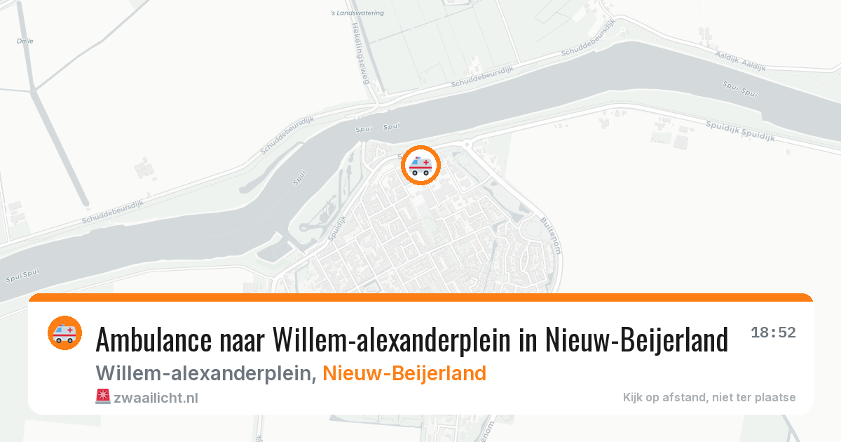 Ambulance naar Willem-alexanderplein in Nieuw-Beijerland — 19 mei 2026