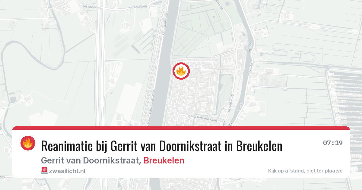 Reanimatie bij Gerrit van Doornikstraat in Breukelen — 2 aug 2026