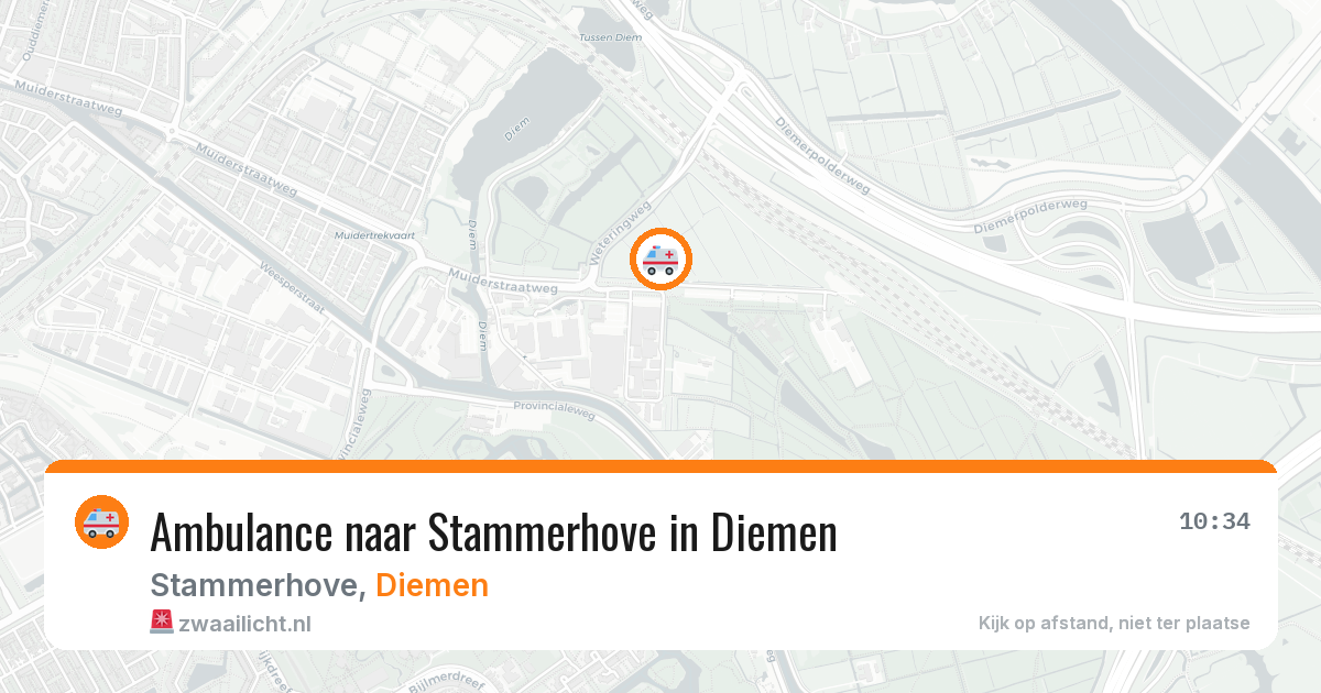 Ambulance naar Stammerhove in Diemen — 17 mrt 2026