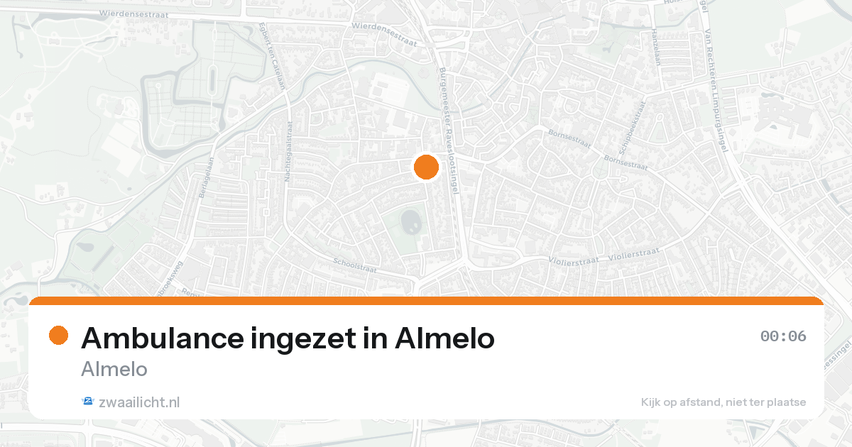 Ambulance ingezet in Almelo — 17 aug 2026