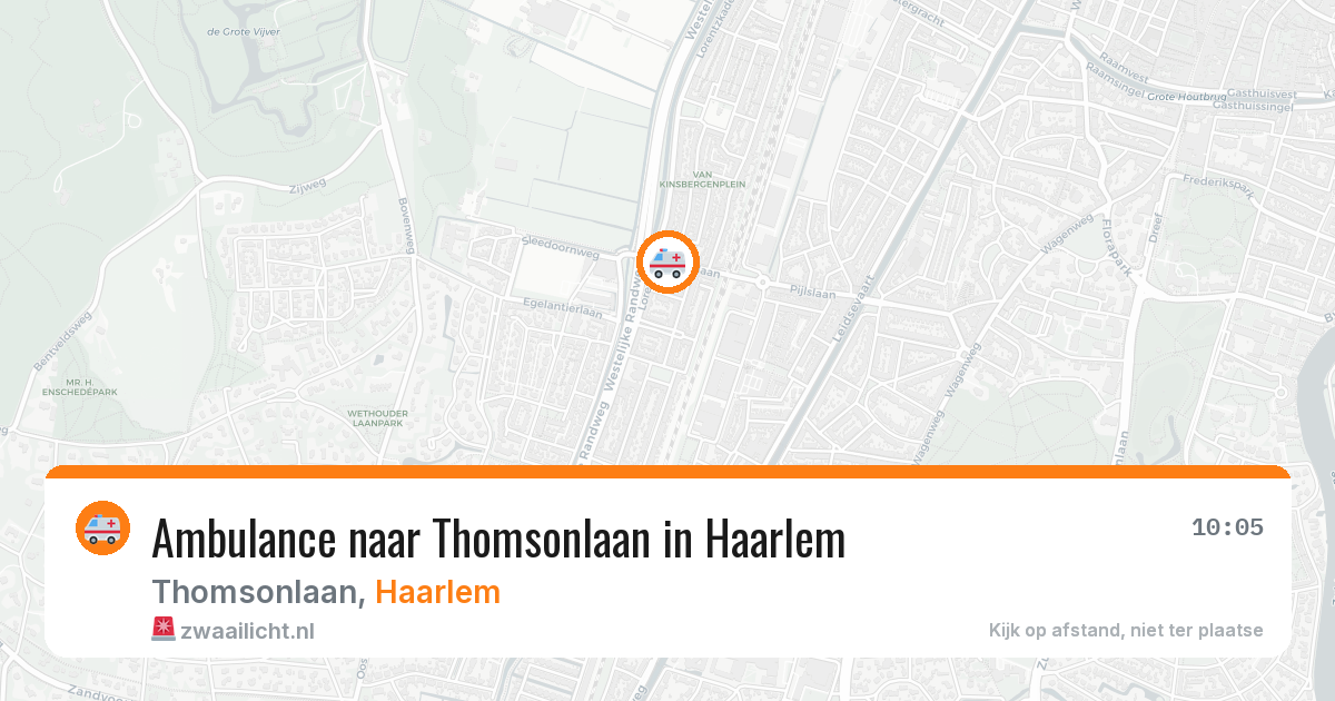 Ambulance naar Thomsonlaan in Haarlem — 7 jun 2026