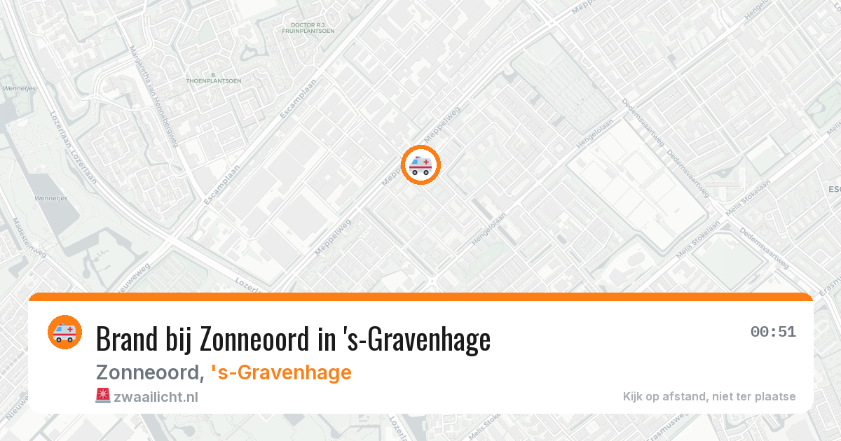 Brand bij Zonneoord in 's-Gravenhage — 26 jun 2026