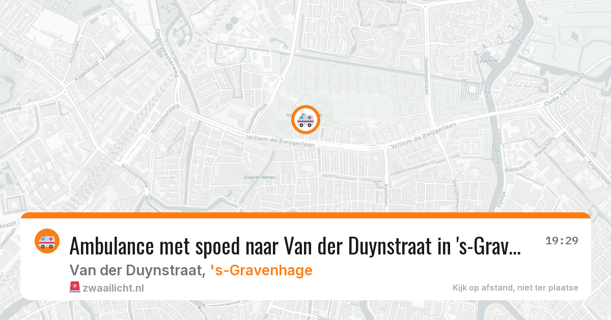 Ambulance met spoed naar Van der Duynstraat in 's-Gravenhage — 11 mrt 2026