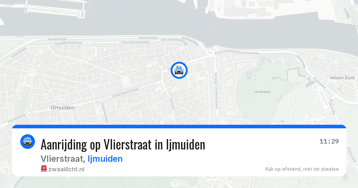 Aanrijding op Vlierstraat in Ijmuiden — 20 jun 2026